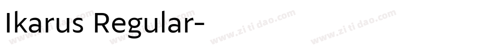 Ikarus Regular字体转换